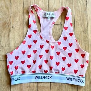 Wildfox Heart Print 💌 Bralette Tank